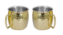 DKD Home Decor Set de 2 piezas Coctel Moscow Dorado