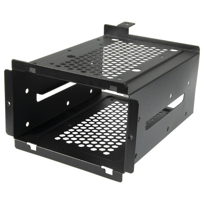 Inter-Tech C-501 Aspect Gaming Torre Midi Micro-ATX Mini-ITX PC Negro - Para CPU de 15.5 cm y Tarjeta Gráfica de 37.5 cm, Con Bahías 2.5/3.5" y Soporte para Ventiladores 120 mm