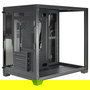Inter-Tech C-501 Aspect Gaming Torre Midi Micro-ATX Mini-ITX PC Negro - Para CPU de 15.5 cm y Tarjeta Gráfica de 37.5 cm, Con Bahías 2.5/3.5" y Soporte para Ventiladores 120 mm