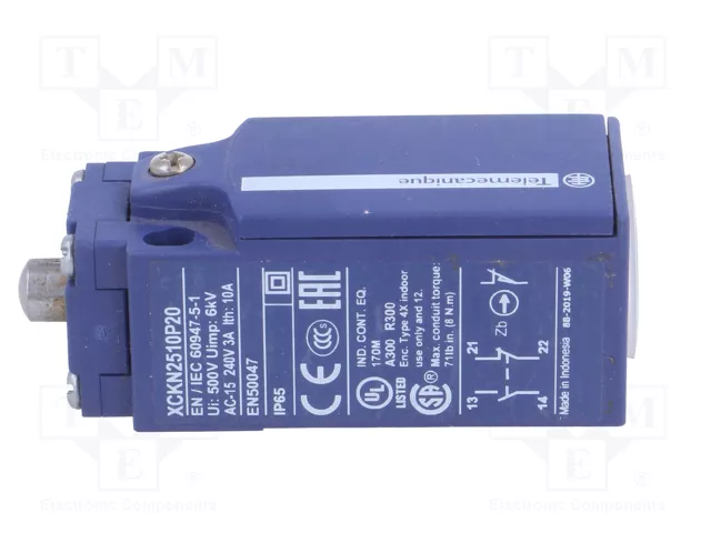 TELEMECANIQUE SENSORS XCKN2510P20 Interruptor de fin de carrera con espárrago de Ø8mm