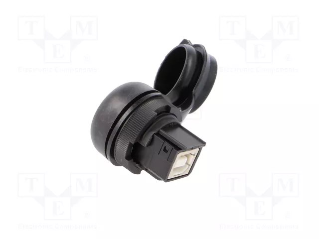 WEIDMÜLLER Conector hembra USB FrontCom Ø22mm IP65 negro WEIDMÜLLER Conector hembra USB FrontCom Ø22mm IP65 negro