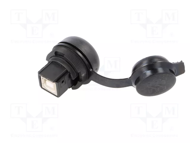 WEIDMÜLLER Conector hembra USB FrontCom Ø22mm IP65 negro WEIDMÜLLER Conector hembra USB FrontCom Ø22mm IP65 negro
