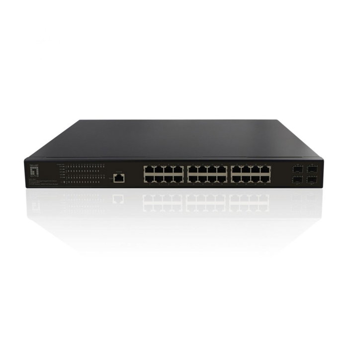 LevelOne GEP-2861 Switch Gigabit PoE Gestionado L2 de 28 Puertos (24 PoE+ y 4 SFP) extra_attributes.especificaciones.extra_attributes.technical_data.General.Weight (g) 4000g