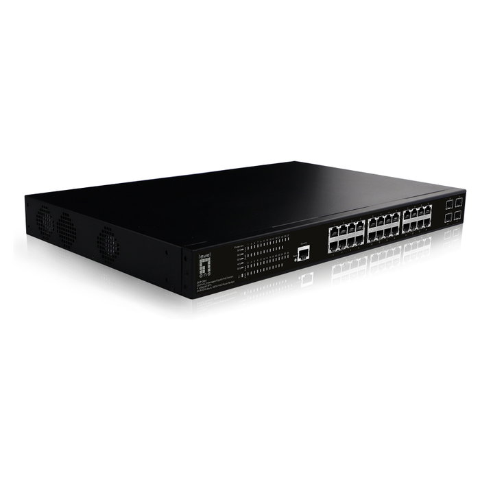 LevelOne GEP-2861 Switch Gigabit PoE Gestionado L2 de 28 Puertos (24 PoE+ y 4 SFP) extra_attributes.especificaciones.extra_attributes.technical_data.General.Weight (g) 4000g