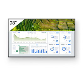 Sony Bravia FW-98BZ30L Monitor Profesional 98" 4K HDR Signage, Full Array LED, 440 Nits, Control IP/RS232, Operación 24/7, 3 Años Garantía