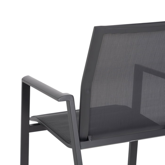 Silla Apilable Aluminio-Textileno 56,50 X 61,50 X 88,50 cm (Set de 2)