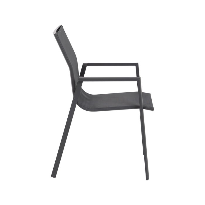 Silla Apilable Aluminio-Textileno 56,50 X 61,50 X 88,50 cm (Set de 2)