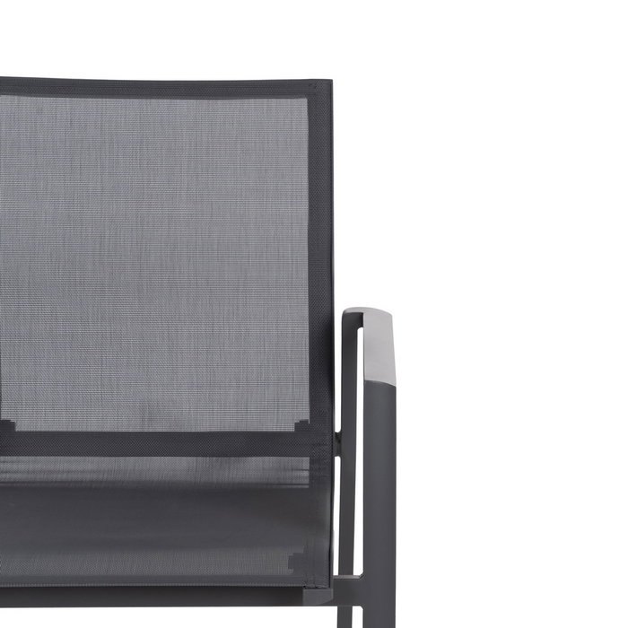 Silla Apilable Aluminio-Textileno 56,50 X 61,50 X 88,50 cm (Set de 2)