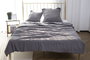 DKD Home Decor Colcha Gris de Poliéster 230x260 cm