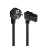 Ewent EC1910 Cable de Transmisión Negro 1,8 m C13 Acoplador Enchufe Tipo F