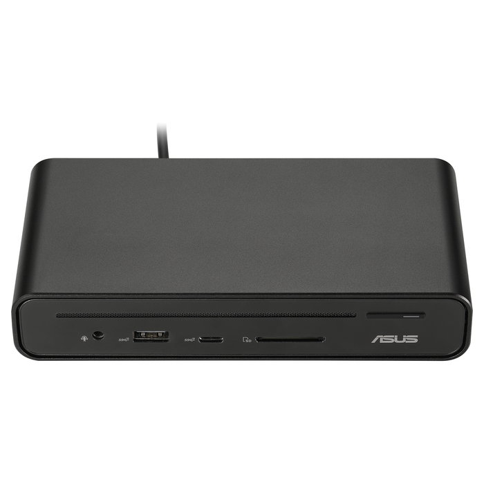 ASUS DC300 Dock USB-C con 90W Power Delivery, Triple Pantalla 4K HDMI 2.0/DP 1.4, Ethernet Gigabit, 4 Puertos USB, Lector SD, Negro