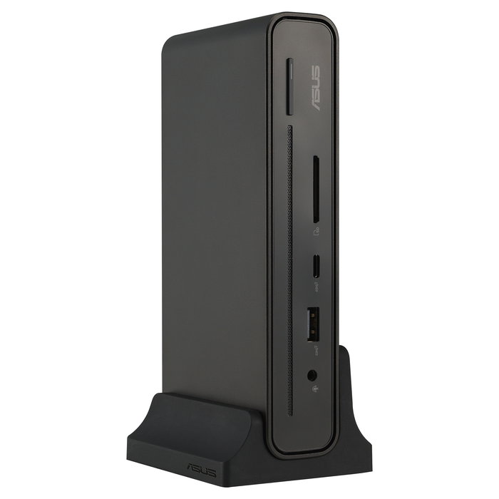 ASUS DC300 Dock USB-C con 90W Power Delivery, Triple Pantalla 4K HDMI 2.0/DP 1.4, Ethernet Gigabit, 4 Puertos USB, Lector SD, Negro