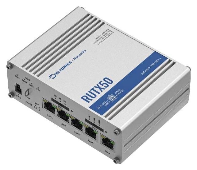 Teltonika Networks RUTX50 Router Industrial 5G con EU PSU