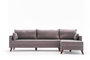 Atelier Del Sofa Sofá Esquinero Derecho Marrón 275x85x81 cm