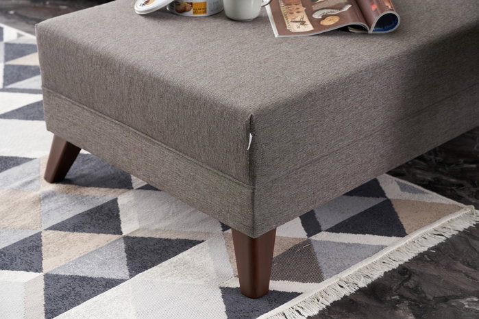 Atelier Del Sofa Sofá Esquinero Derecho Marrón 275x85x81 cm