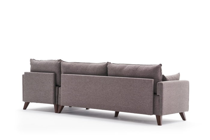 Atelier Del Sofa Sofá Esquinero Derecho Marrón 275x85x81 cm
