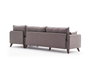 Atelier Del Sofa Sofá Esquinero Derecho Marrón 275x85x81 cm