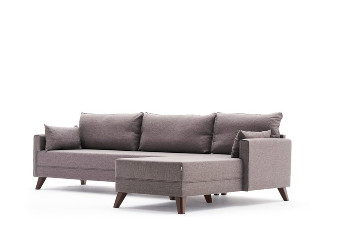 Atelier Del Sofa Sofá Esquinero Derecho Marrón 275x85x81 cm