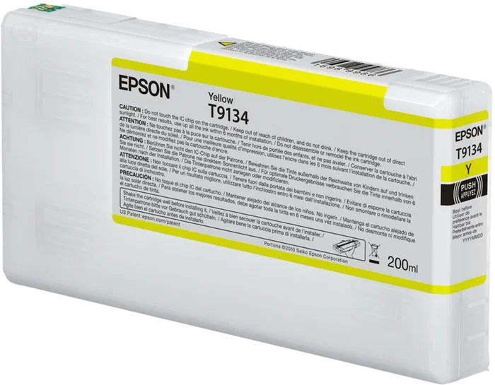 Epson T9134 Cartucho de Tinta Amarillo 200ml Epson T9134 Cartucho de Tinta Amarillo 200ml