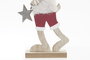 DKD Home Decor Figura Navidad Reno Alpina Blanco Rojo Marrón MDF Poliéster 4 x 20.5 x 8 cm (12 Unidades)