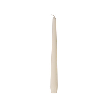 PAPSTAR Vela Blanca Cilíndrica 25 cm (Pack de 50)