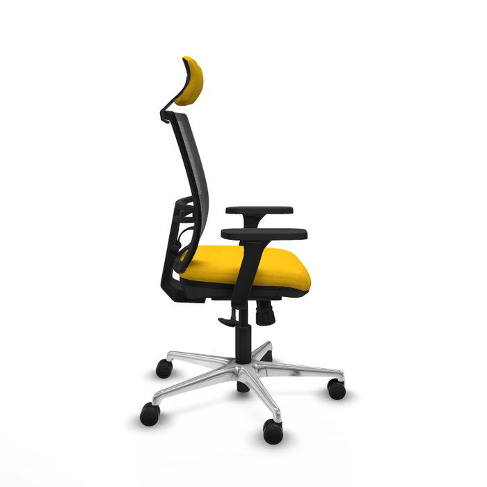 PIQUERAS Y CRESPO Silla de oficina Yunquera con Mecanismo Sincro, Amarillo y Negro PIQUERAS Y CRESPO Silla de oficina Yunquera con Mecanismo Sincro, Amarillo y Negro