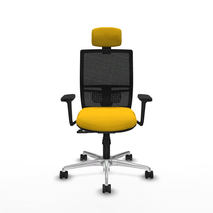 PIQUERAS Y CRESPO Silla de oficina Yunquera con Mecanismo Sincro, Amarillo y Negro PIQUERAS Y CRESPO Silla de oficina Yunquera con Mecanismo Sincro, Amarillo y Negro