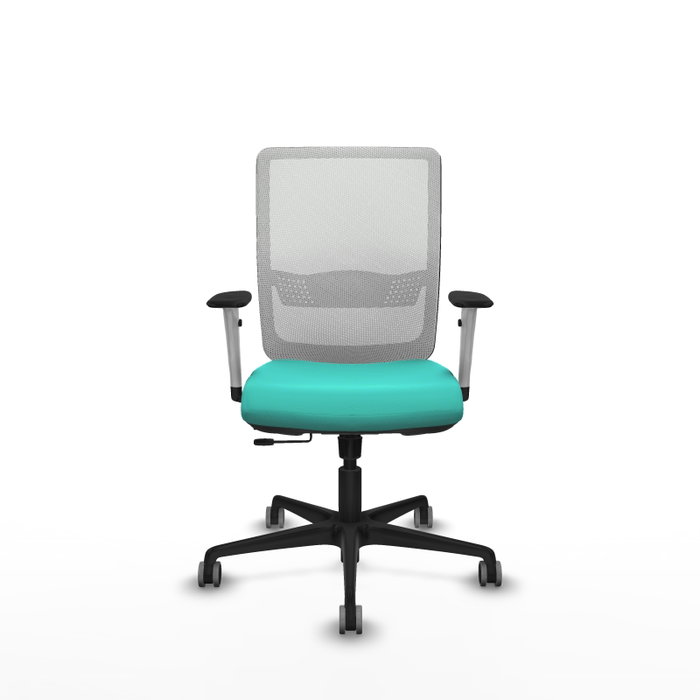 PIQUERAS Y CRESPO Silla de oficina Haches con mecanismo Sincro/Traslack Turquesa y Blanco PIQUERAS Y CRESPO Silla de oficina Haches con mecanismo Sincro/Traslack Turquesa y Blanco
