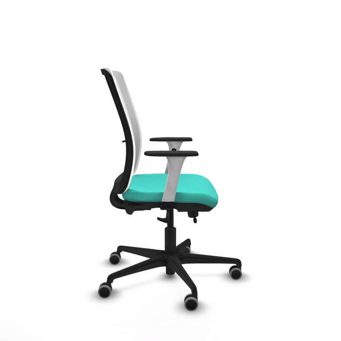 PIQUERAS Y CRESPO Silla de oficina Haches con mecanismo Sincro/Traslack Turquesa y Blanco PIQUERAS Y CRESPO Silla de oficina Haches con mecanismo Sincro/Traslack Turquesa y Blanco