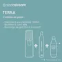 Sodastream SOD7290116748559 Máquina Agua Carbonatada Terra Blanca + 1 Botella Fuse 1 Litro + Recambio Gas Clip-on 60L