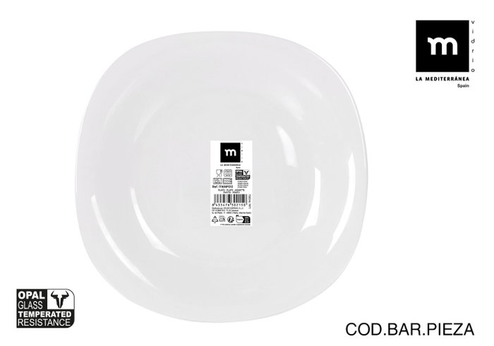 La Mediterranea Plato Llano Opal Palaos 26cm (Pack de 36) de 516g La Mediterranea Plato Llano Opal Palaos 26cm (Pack de 36) de 516g