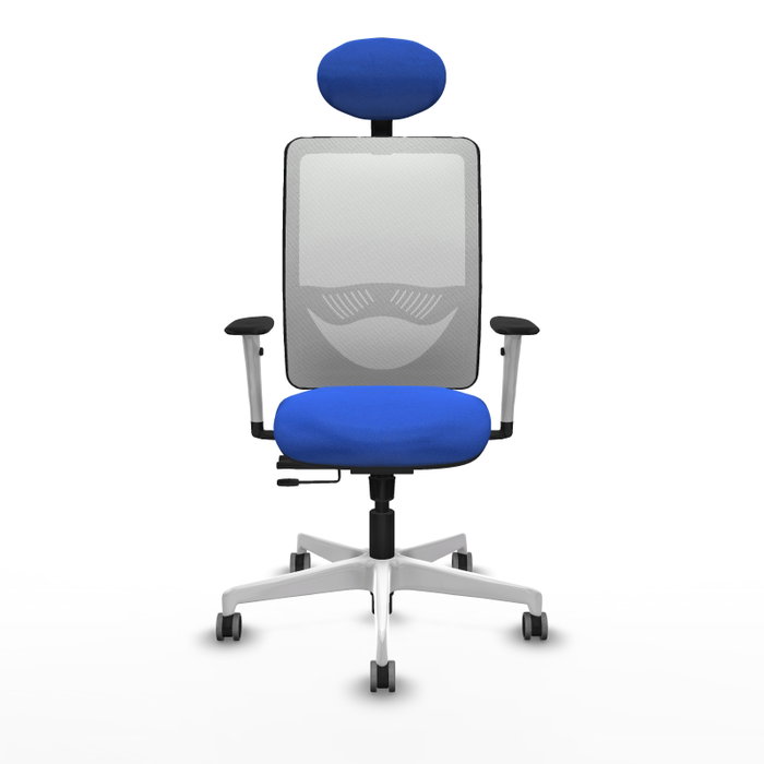PIQUERAS Y CRESPO Silla de oficina Zulema Azul y Blanco