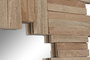DKD Home Decor Espejo Balines con marco de troncos natural, cristal, 183 cm alto x 91 cm ancho