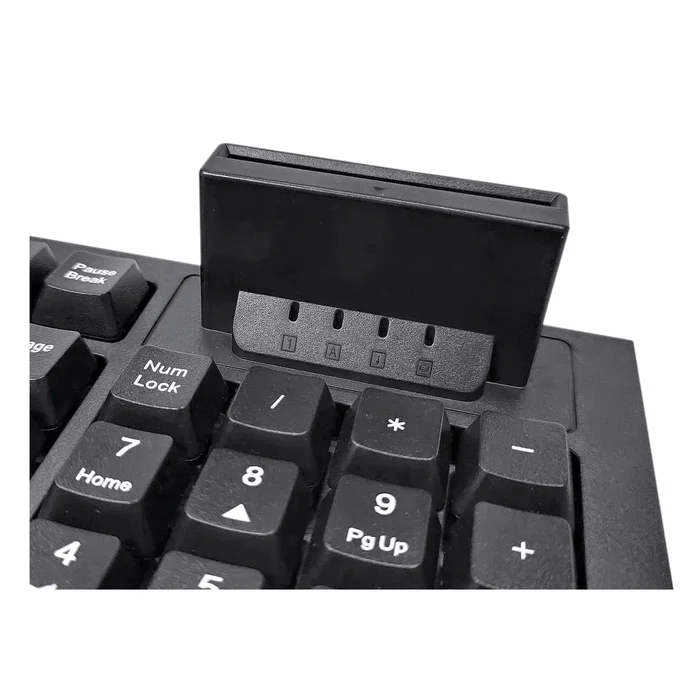 Unykach Teclado KB918 USB Español QWERTY de 105 Teclas con Lector Inteligente de Tarjetas PC/SC para DNIe y Sanidad, Negro Unykach Teclado KB918 USB Español QWERTY de 105 Teclas con Lector Inteligente de Tarjetas PC/SC para DNIe y Sanidad, Negro