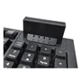 Unykach Teclado KB918 USB Español QWERTY de 105 Teclas con Lector Inteligente de Tarjetas PC/SC para DNIe y Sanidad, Negro
