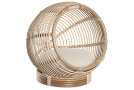 DKD Home Decor Cama Mascota Balines Ratán Natural 50 x 55 x 55 cm