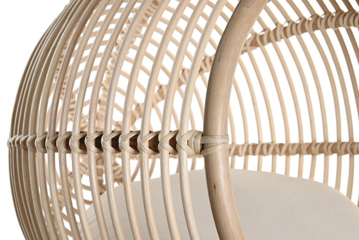 DKD Home Decor Cama Mascota Balines Ratán Natural 50 x 55 x 55 cm