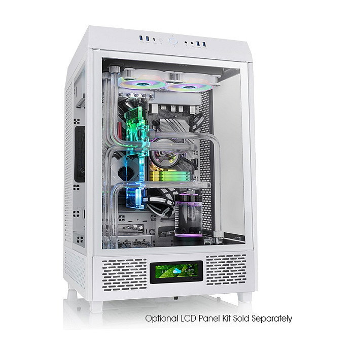 Thermaltake The Tower 500 Snow White Caja PC Midi Tower ATX/EATX/micro ATX/Mini-ITX SPCC Vidrio Templado Blanco para Juego