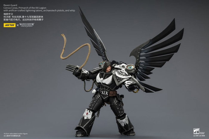 Joy Toy Warhammer 40,000 Figura Raven Guard Corvus Corax, Primarch of the XIX Legion 18 cm