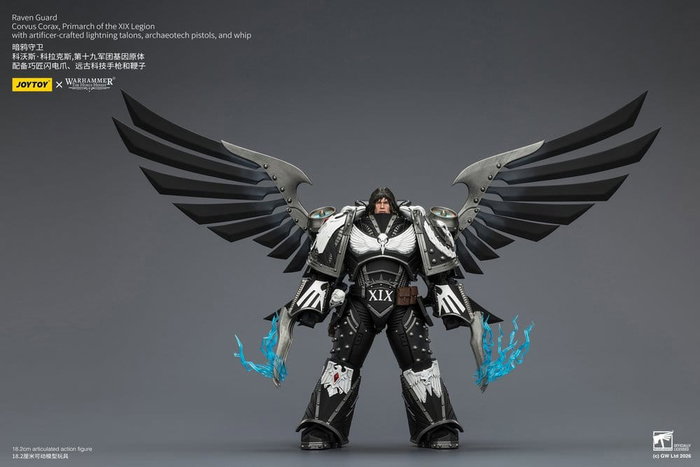 Joy Toy Warhammer 40,000 Figura Raven Guard Corvus Corax, Primarch of the XIX Legion 18 cm