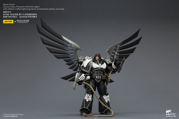 Joy Toy Warhammer 40,000 Figura Raven Guard Corvus Corax, Primarch of the XIX Legion 18 cm