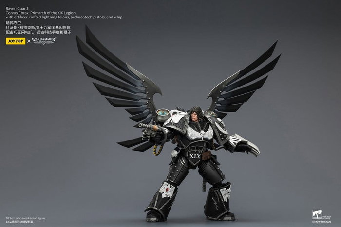 Joy Toy Warhammer 40,000 Figura Raven Guard Corvus Corax, Primarch of the XIX Legion 18 cm