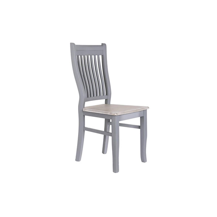 DKD Home Decor Silla Victoria de Paulownia y MDF Gris