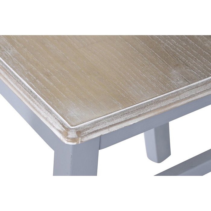 DKD Home Decor Silla Victoria de Paulownia y MDF Gris