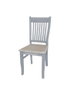 DKD Home Decor Silla Victoria de Paulownia y MDF Gris