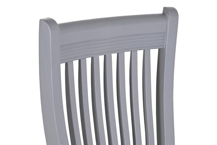 DKD Home Decor Silla Tradicional Victoria Gris Natural 40 x 94.5 x 42 cm