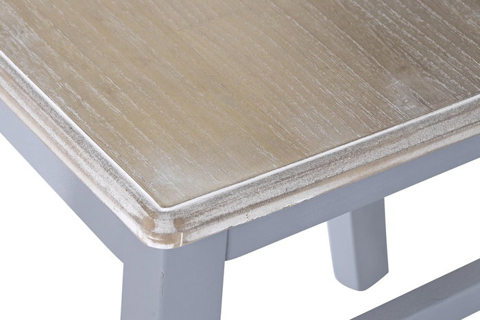 DKD Home Decor Silla Tradicional Victoria Gris Natural 40 x 94.5 x 42 cm