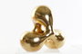 DKD Home Decor Figura Abstracta Dorada de Resina