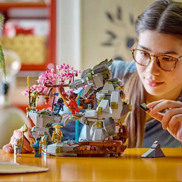 LEGO 71819 NINJAGO Santuario de Roca del Dragón, Juguete de Construcción Ninja, Set con 6 Minifiguras