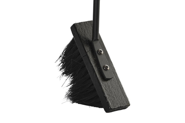 DKD Home Decor Set de Chimenea de 4 Piezas en Acero Inoxidable Negro